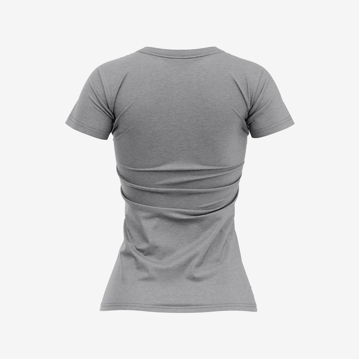 Damski szary melanżowy t-shirt Kabel