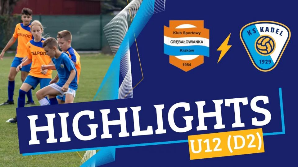 U12 (D2) | Grębałowianka Krak&oacute;w - Kabel Krak&oacute;w (01.09.2024) | Liga Okręgowa